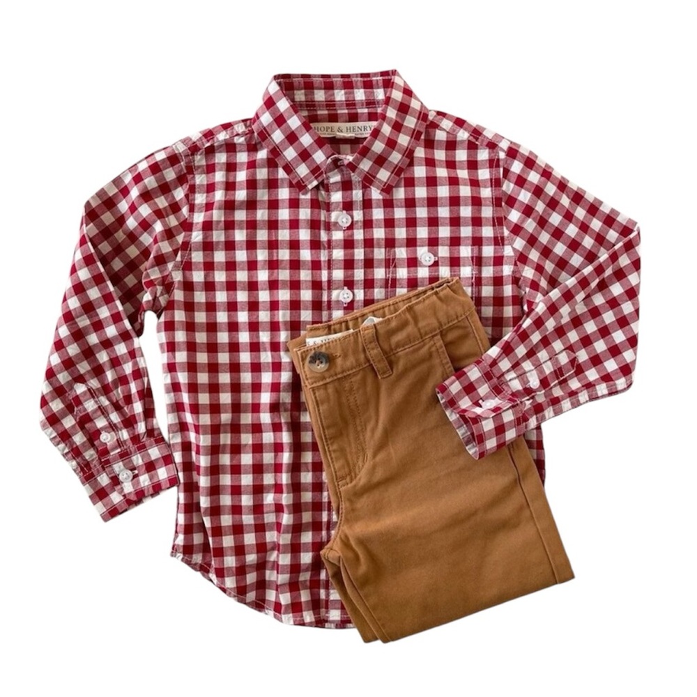 Hope & Henry Boys' Christmas Outfit Size XS/4